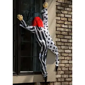 Killer Clown Window Hanging Halloween Decoration