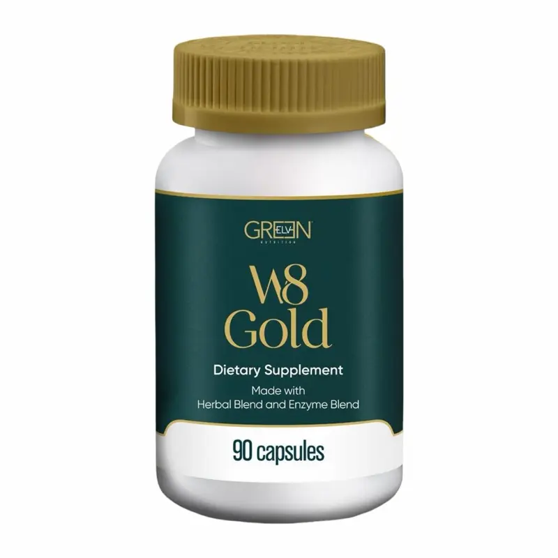 W8 GOLD - 3 Month Fitness Magnesium Element Dietary Supplement Natural Edible Vitamin Capsule Detox 90 Capsules