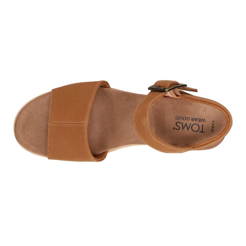 TOMS Womens Diana Platform Espadrille  Casual Sandals Casual Mid Heel 2-3" - Brown