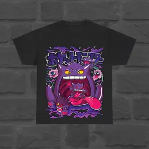 Vintage Gengar T-shirt, Anime Manga Shirt, Anime Lovers Shirt