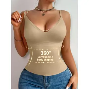 Women’s seamless push-up shaping top, adjustable shoulder-strap sports bra, wearable bra, all-season slimming jumpsuit GARMENTARY