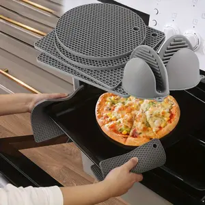 6Pcs Silicone Trivets for Hot Pots and Pans Kitchen Pot Holders Heat Resistant Clearance Potholders Non-Slip Kitchen Hot Pads for Countertops Heat Mats for Kitchen Counter Modern Home