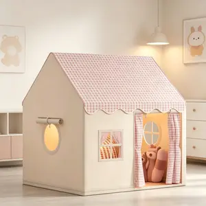 Fun Kids Game Tent, Unisex Role Play Toy Castle, Iron Frame, Portable Party Tent, Ideal Holiday Gift, Christmas Gift, Beach Toy