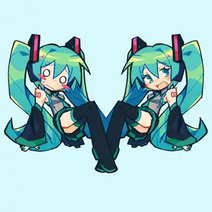 Miku Hatsune Vocaloid Keychain Acrylic Charm, Miku Kawaii Gift, Cute Keychains for Bags and Keys, Perfect for Personal Style, Collecting and Gifting