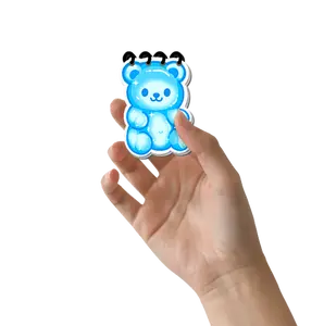 Cute Gummy Bear Shaped Notebooks, Handmade Lined Spiral 3 Sizes Fun Unique Gummy Bear Shape High Quality Lined Sheets Pocket Friendly For On The Go Note Taking