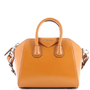Pre-owned GIVENCHY Leather Top Handle Bags Antigona Bag Glazed Mini by Rebag