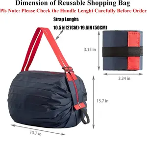 Reusable Shopping Bags Foldable Grocery Storage Tote Waterproof Oxford Cloth Bag for Shop Large Durable Heavy Duty .