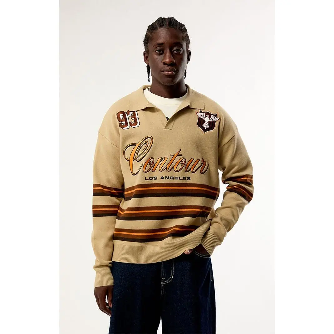 Pacsun Men's Contour Knit Polo Sweater