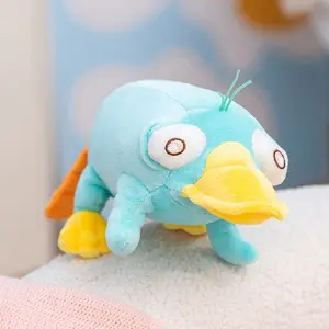 Agent Terry Plush Toy - Blue Platypus Soft Stuffed Animal Perfect for birthday gifts, home decor, and animation enthusiasts' collections.
