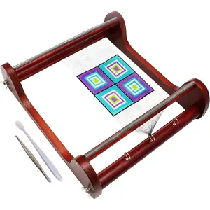 Wooden Bead Loom, 12.5” x 13” x 3.5”, Includes Assembly Instructions