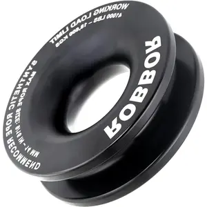 Ring 4 Inch Aircraft Grade  Heavy Duty 66,000 Lbs Break Strength Upgrade Snatch Ring Designed for Use with Soft Shackle and Any Standard Tow Strap Winch Snatch  Ring