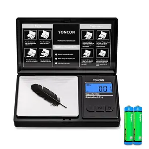 500g Ultra-Precise Digital Scale - 0.01g Accuracy Portable Pocket Jewelry Scale with LCD Display & Tare Function for Diamonds, Gold, Silver, Perfect for Jewelers and Collectors