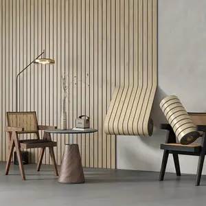 Self-Adhesive Vinyl 3D Grid Roll, 39.98cm X 3.0m, Thick Durable Material, Natural Texture, Easy Installation, Ideal for Walls Ceiling Curves