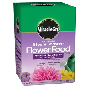 Water Soluble Bloom Booster Flower Food 1.5 lbs. for Annual, Perennial, Container and In-Ground Flowers, Dry Fertilizer