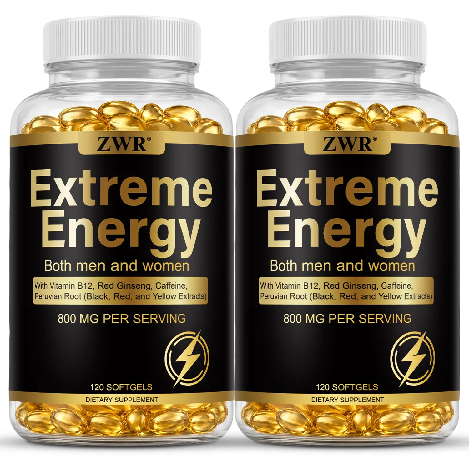 2 PCS - Extreme Energy Supplement Softgels