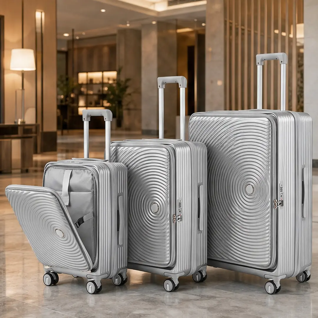 ARCH 3-Piece Luggage Set for Travelers - 20-inch/24-inch/28-inch Expandable Hard Shell Suitcases, TSA Lock, Front Pocket, Spinner Wheels, Lightweight Polycarbonate, Airline Approved Carry-On, Protective Covers, Multiple Colors, 32 lb Capacity, Synthetic,