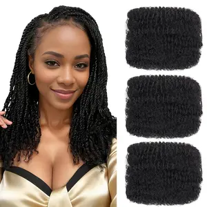 Datanala Afro Kinky Curly Bulk Human Hair for Braiding 3Packs 100% Virgin Remy 4C Hair for Twists, Dreadlocks & Loc Extensions, Soft No Shedding Tangle-Free Bulk Hair