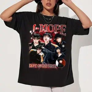 #JHope Hope On The Stage Tour T-shirt, Hope On The Street Shirt, Graphic Shirt, Bangtan Member Shirt, Kpop World Tour, Vintage Style, BTSS Army Gift