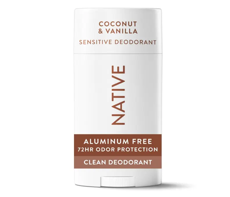 Native Sensitive Deodorant Contains Naturally Derived Ingredients, 72 Hour Odor Control | Deodorant for Women & Men, Aluminum Free with Baking Soda, Coconut Oil and Shea Butter, Coconut & Vanilla