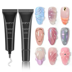 3D Gel Nail Art Shaping Gel, Perfect for DIY Manicure Designs, Ideal for Painting & Halloween Decorations, Autumn Winter Season Use