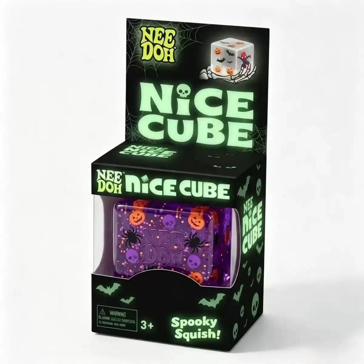 Nee Doh Nice Cube Spooky Halloween Squish Squeeze Fidget Toy Nee Doh Nice Cube Spooky Halloween Squish Squeeze Fidget Toy