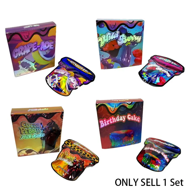 10pcs holographic polyester film bag, surprise gift for holiday parties, Party Bag, birthday packaging props, Birthday Gift Bags, DIY toy anti zipper bag
