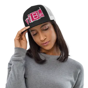 VIBE BLK & WHT Trucker Cap