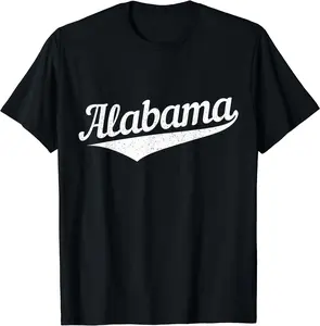 Alabama Bama AL Pride State Vintage Retro Sports Style T-Shirt, Gift Shirt, Cotton, Crewneck, Size S-3XL