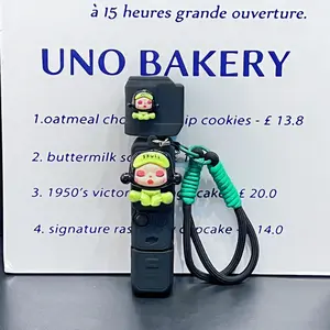 Cute Cartoon Soft Skull Panda Silicone Camera Case, Ultra-Thin Full Coverage Protective Cover for Dji Pocket3, Portable Handheld Tripod