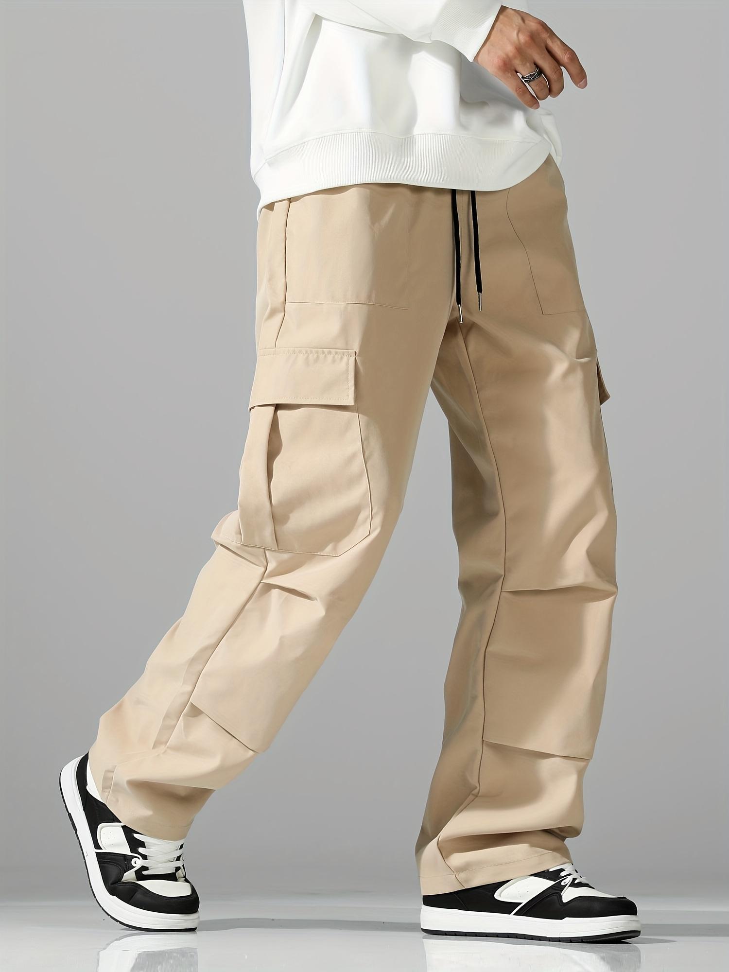 Men’s multi-pocket comfortable cargo pants for outdoor casual sports, long pants