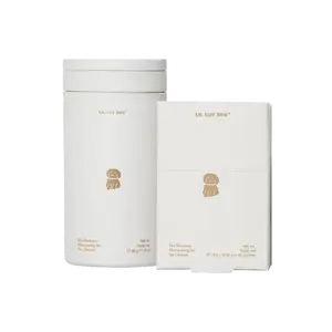 Lil Luv Dog Dry Shampoo Pack - Full Size Pup Dry Shampoo & 10 Sachets - Water-Free Formula with Jojoba Oil & Aloe - Eco-Friendly Compostable Vessel - Non-Aerosol for Sensitive Skin