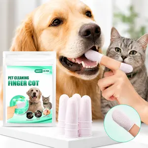 Disposable Pet Oral Cleaning Finger Covers, Fresh Breath Grooming Supplies
