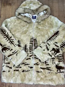 Vintage Faux Fur Moose Jacket