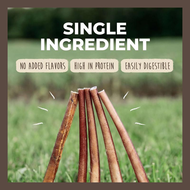 Mighty Paw Naturals Bully Sticks: All-Natural Dog Chews for Healthy Teeth and Gums