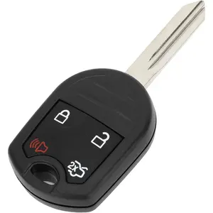 Key Shell Case Keyless Entry Remote Key Fob Replacement Case for Ford for Mustang 2008-2012 for Ford Edge 2007-2013 4 Buttons CWTWB1U793