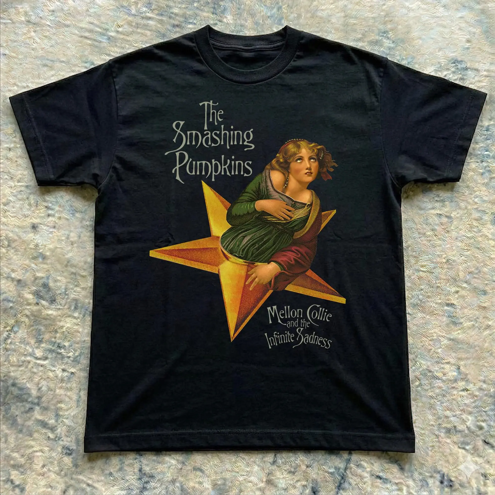 The Smashing Pumpkins Mellon Collie Graphic Tee, Mellon Collie And The Infinite Sadness Tour Cover T-Shirt Cult Album 90'S Smashing Pumpkins