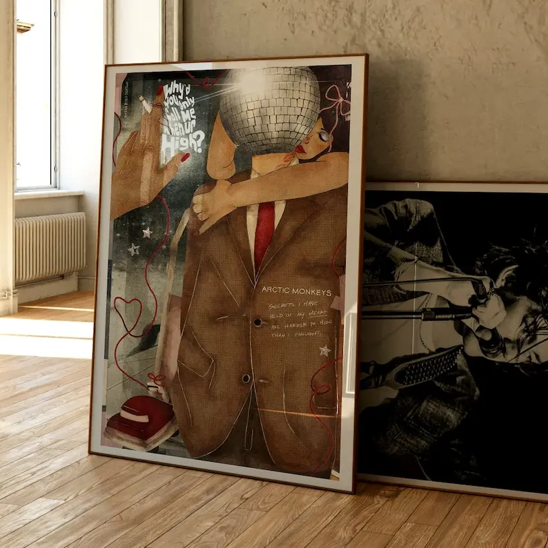 Arctic Monkeys Poster, Special Designed Vintage Style Poster, Music Poster