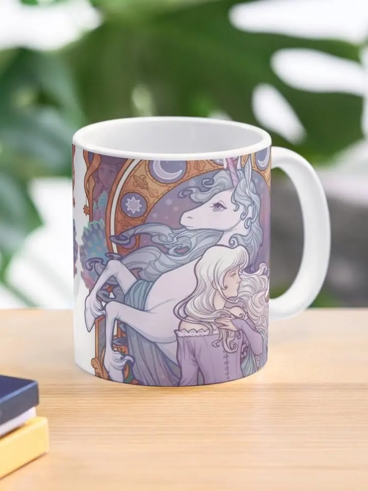 Dreamy Unicorn Coffee Mug, Whimsical Animal Cup, Unique Gift