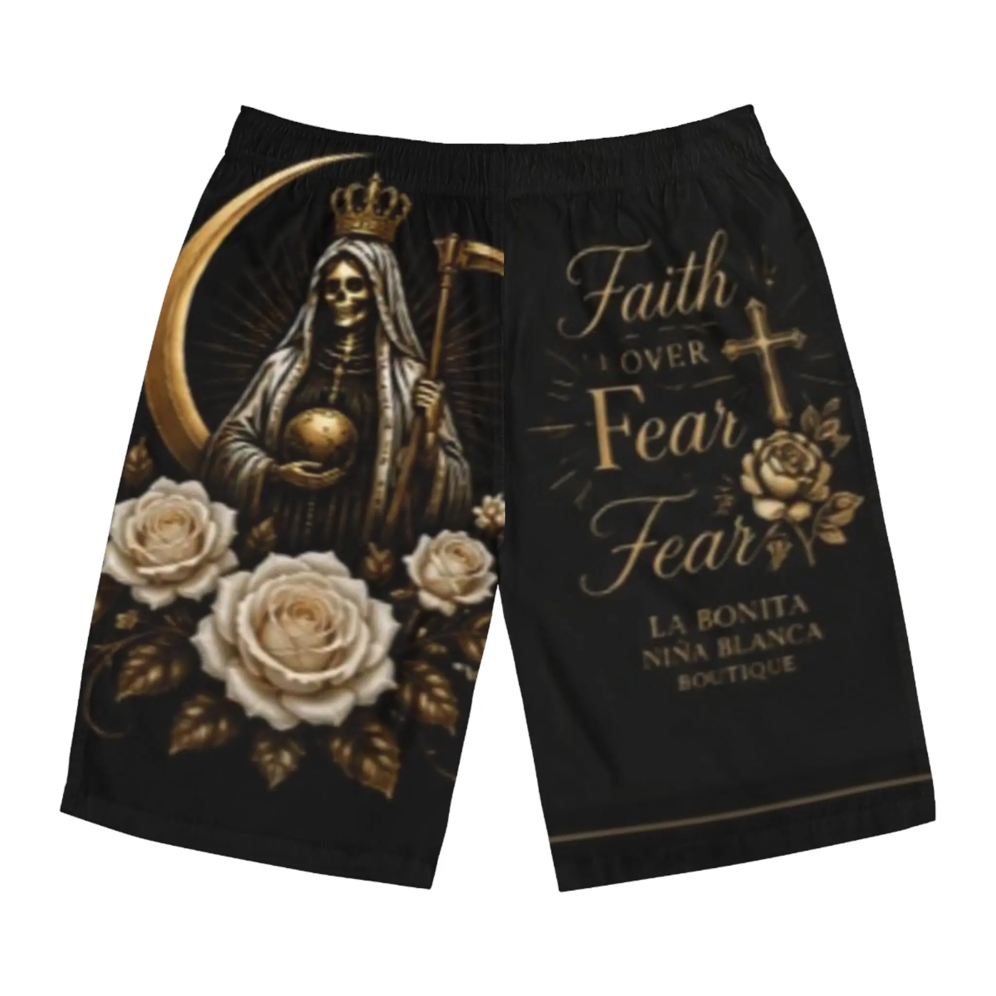La Dama Blanca signature collection Men's Board Shorts (AOP)