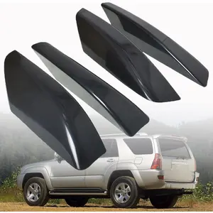 4 count Black Plastic Roof Rack Rail End Cover Shell Replacement for 2003 2004 2005 2006 2007 2008 2009 4Runner N210