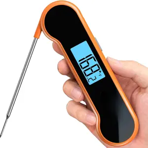 0.5 Sec Instant Read Meat Thermometer Digital with ±0.5 ℉   Precision, Food Thermometer for Cooking Kitchen Gadgets, Oven Grill Candy BBQ Essentials Accessories, Gifts for Him Dad Men Birthday, Red