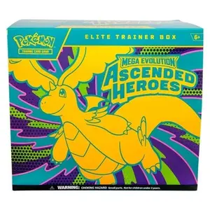 Pokémon Ascended Heroes Elite Trainer Box Mega Evolution Trading Card Game for Kids Ages 6+