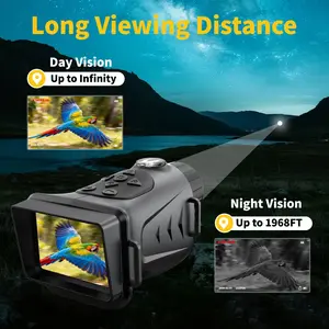 4K Low Light Full Color Night Vision Handheld Telescope, 2.8 Inch Screen, 18x Zoom, Uhd 66mp, Ideal for Camping & Night Observations