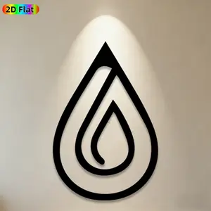 1pc Water Drop Metal Wall Art, Sleek Water Drop Statue Mural, Ideal Gift for New Year, Easter, Minimalist Decor Enthusiasts, Rust-Resistant Metal Wall Decor Wall Sculptures, Perfect for Living Room Wall & Garden Fence, Contemporary Home Decor Accent