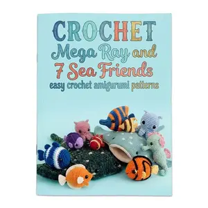 Cute Sea Creature Crochet Book, Stingray, Seahorse & Tropical Fish DIY Tutorials, Perfect for Crafting Enthusiasts, Easy-To-Follow Instructions