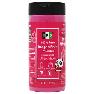 NPG Freeze Dried Red Dragon Fruit Juice Powder 7oz, Fresh Dragonfruit Pitaya Powder for Food Coloring, Baking, Smoothies, natural herbal tea