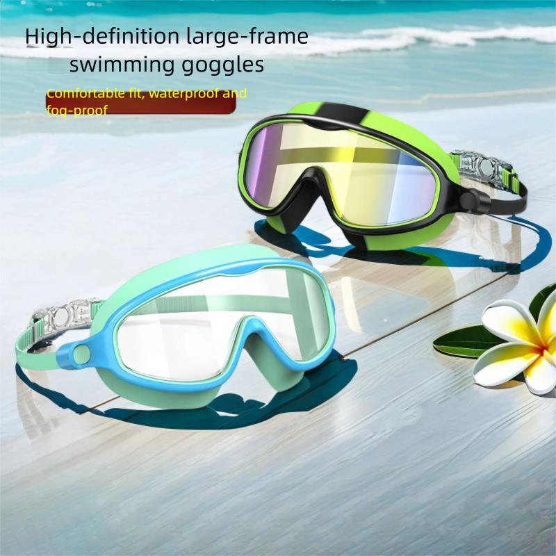 Toddler Swim Goggles | No Leak Anti-Fog UV Block Kids Swimming Goggles | Wide View Comfortable Fit | For Kids Ages 3-12 | Summer Pool Beach Swim Training | Safe Swimming Gear For Kids