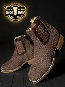 Botin para hombre , Petatillo Piel Genuina , Genuine Leather , Men's Ankle Boots