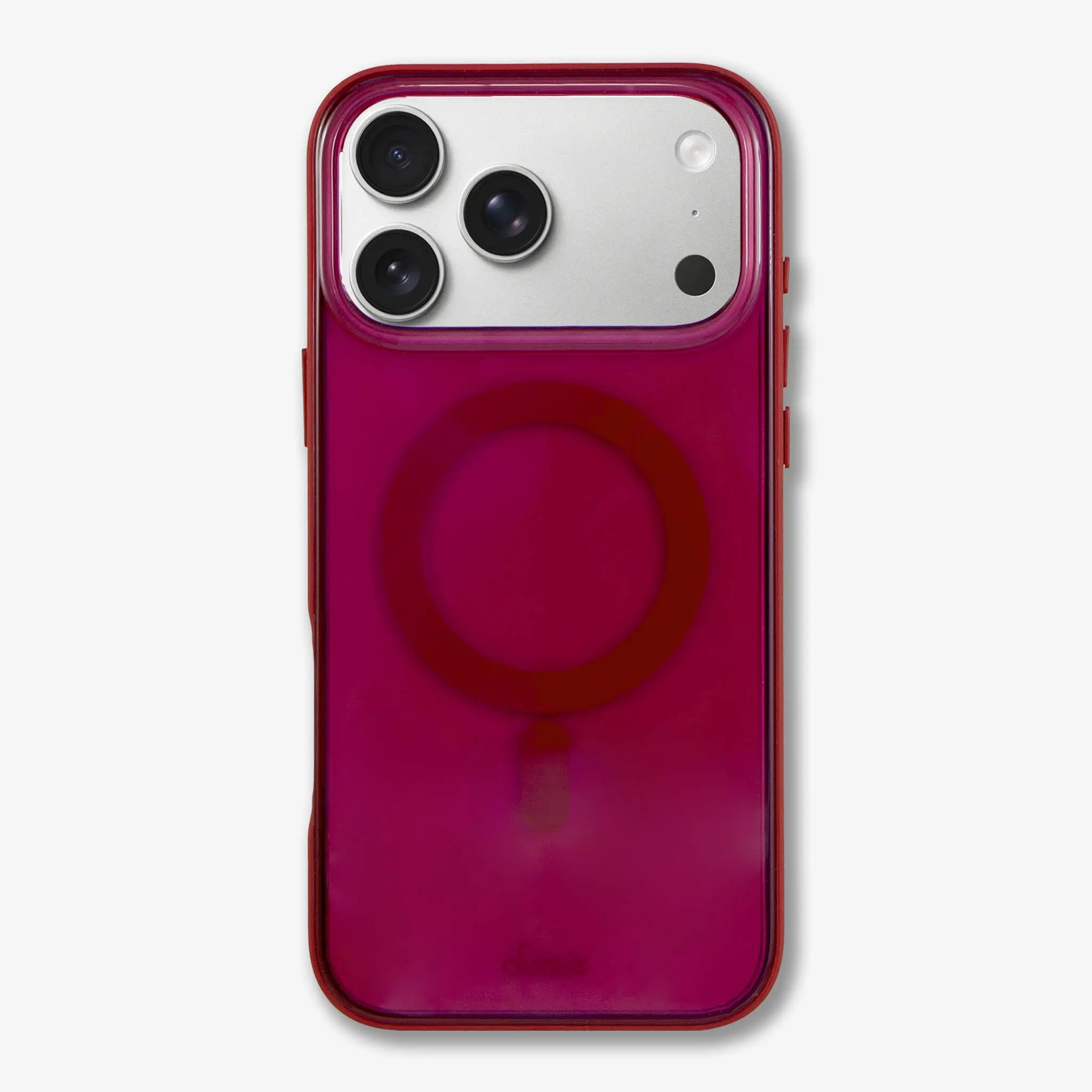 Glass Maroon MagSafe® Compatible iPhone Case