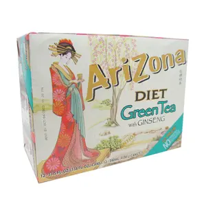Arizona Diet Green Tea with Ginseng – Refreshing Low-Calorie Drink, 11.5oz Cans (12 Pack)